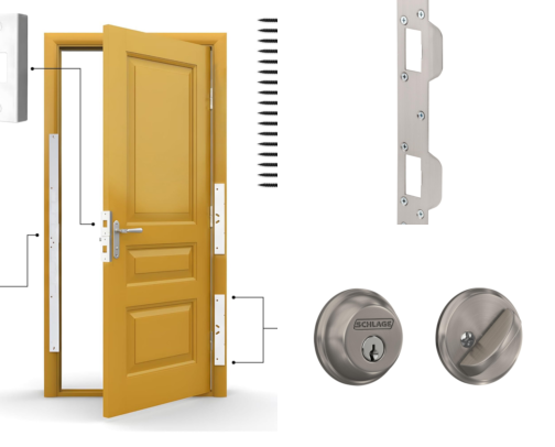 Door Frame Reinforcement Kits cover photo collage