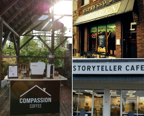 💚Green- Heart and Harmony/
My Favorite Coffee Spots in Minnesota. cover photo collage