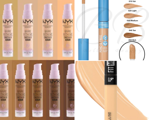 Good concealers cover photo collage