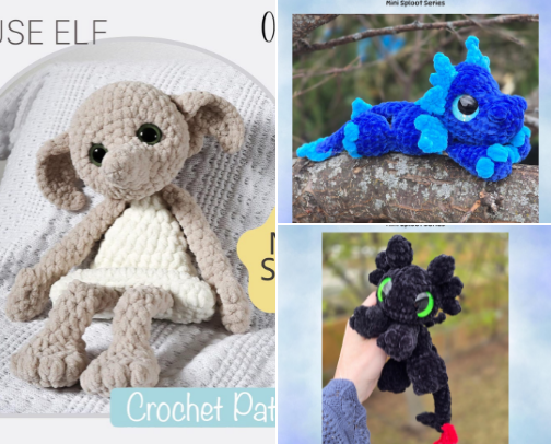 Snuggler Crochet Patterns cover photo collage