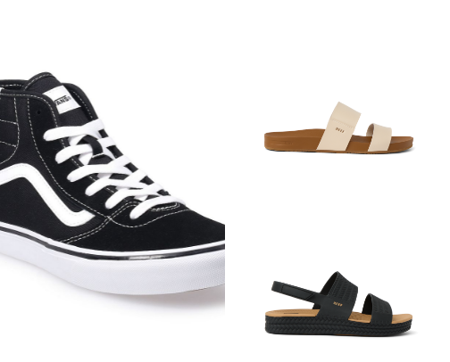 Comfy casual shoes cover photo collage