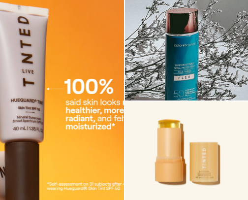 Best Mineral Tinted Sunscreens for Melanated Skin cover photo collage