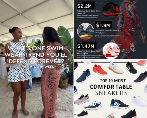 Youthful sneakers and shoes cover photo collage