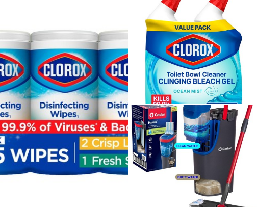 Cleaning essentials that I love cover photo collage
