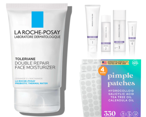 Skin care cover photo collage