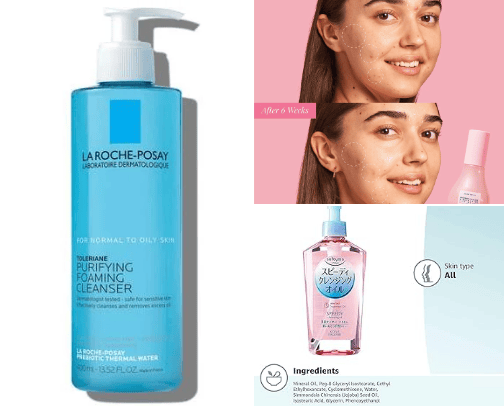 Skincare that helped me achieve clear skin as someone that has struggled with acne! cover photo collage