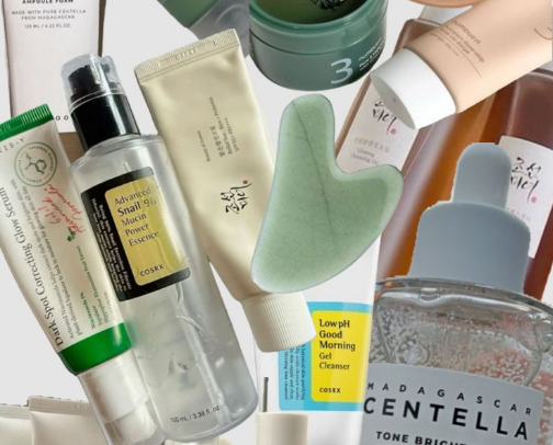 korean beauty gems. cover photo collage