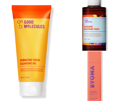 MORNING & EVENING SKINCARE cover photo collage