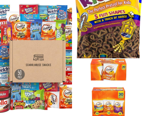 FOOD : Back to school kids snacks cover photo collage