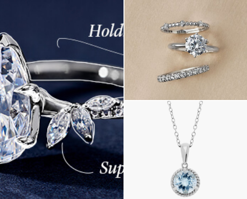 Legit Diamond jewelrys engagement rings for gifts, occasion , party etc. cover photo collage