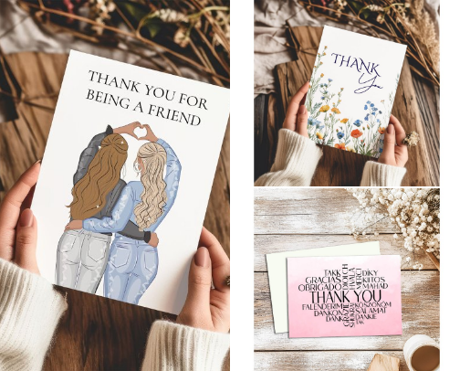 Thank You Card cover photo collage