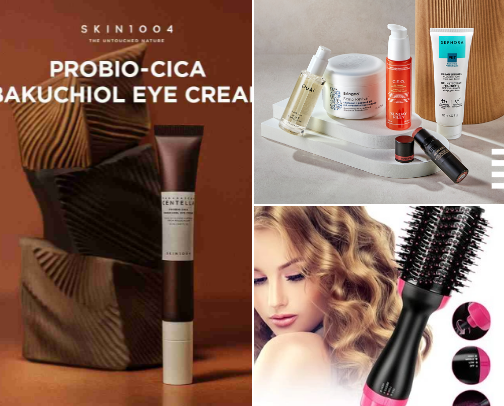 Hygiene and Beauty Trends ( Skin care, Make-up, etc..) cover photo collage