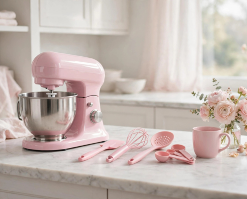 pink kitchen inspiration 🩷 cover photo collage