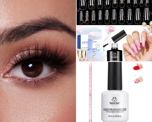 Nail supplies cover photo collage