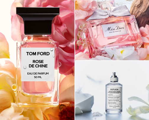 Favorite Women’s Perfumes 🌹 cover photo collage