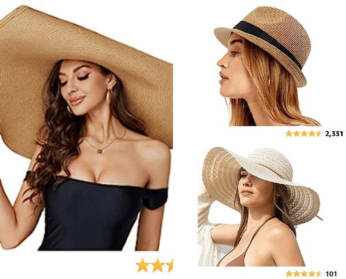 Sunshine Essentials: Summer Hats Collection cover photo collage