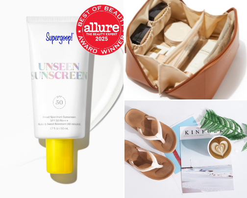 Vacation Essentials 🏝️ cover photo collage