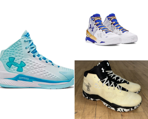 UnderArmor Curry Shoes cover photo collage