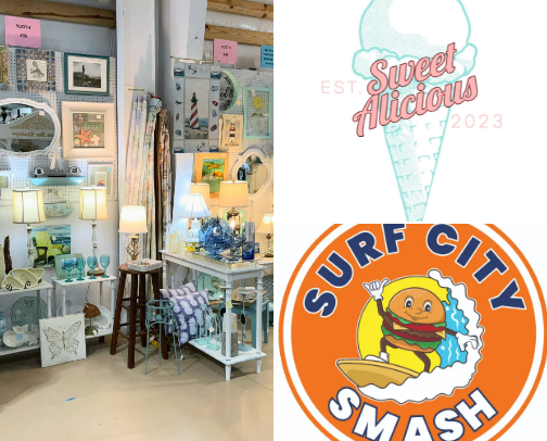 Surf City / Topsail unique stops cover photo collage