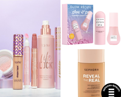 Beauty products I actually use cover photo collage