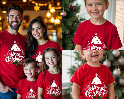 Christmas family cover photo collage