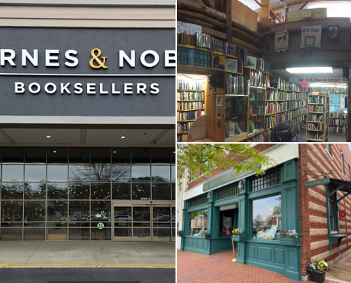 Book stores to die for cover photo collage