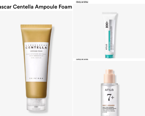 Skin care recs for dry + oily skin! cover photo collage