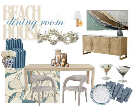 Beach House Dining Room cover photo collage