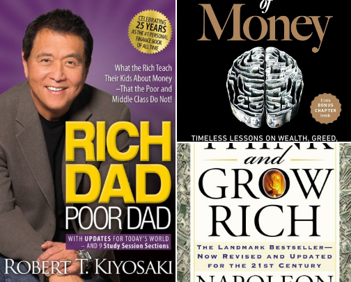 The Best Books on Financial Literacy & Mindset cover photo collage