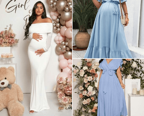 mom-2-be dress cover photo collage