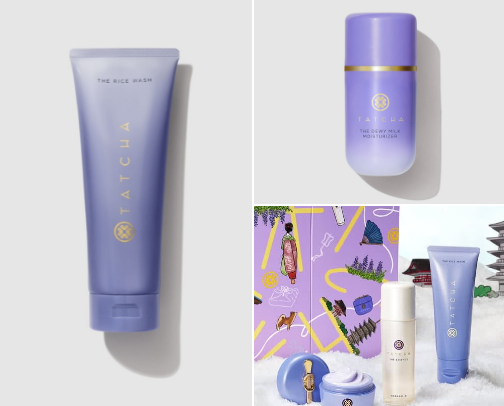 Tatcha products 💕⚡ cover photo collage
