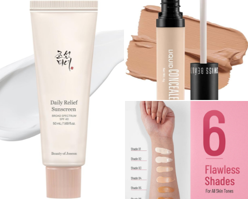 My favorite beauty recs cover photo collage