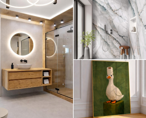 bathroom decor favourites cover photo collage