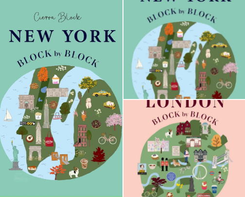 Save & Read - Essential New York Block by Block: An illustrated guide to the iconic American city cover photo collage