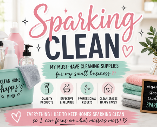 SPARKLING CLEAN! cover photo collage