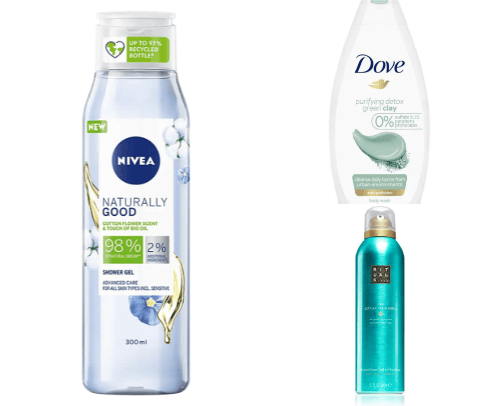 Shower Gel cover photo collage