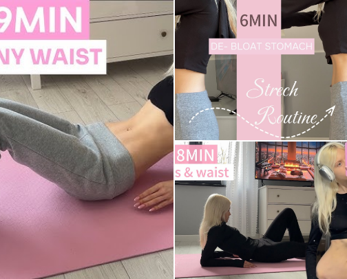 Exercises for a flat stomach and a narrow waist cover photo collage