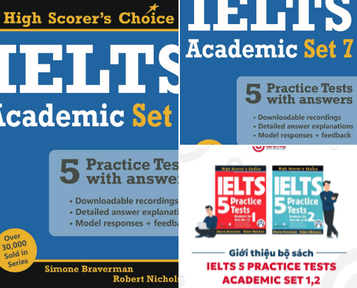 Read Free - IELTS 5 Practice Tests, General Set 2: Tests No. 6 - 10 (High Scorer's Choice Book 4) companion study collection cover photo collage