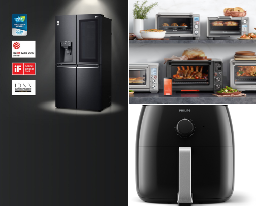 House hold and home appliances cover photo collage