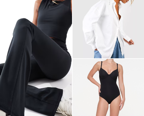 essentials you need in your wardrobe 🤍 cover photo collage