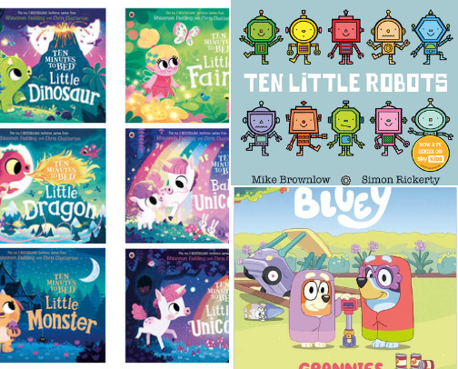 Favourite Bedtime Stories For 6 Year Old & Under cover photo collage