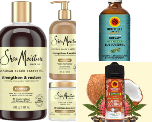 Healthy Haircare Products cover photo collage