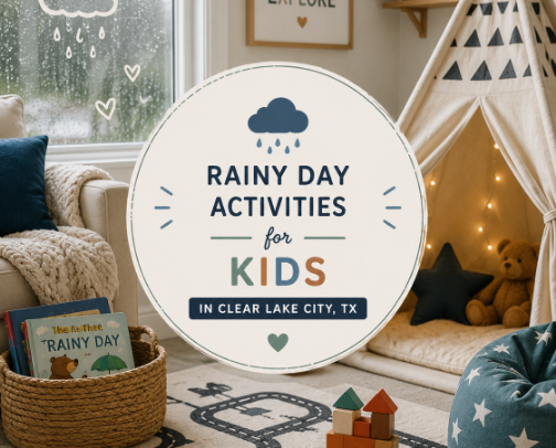 Rainy Day Things To Do With Kids near Clear Lake Texas cover photo collage