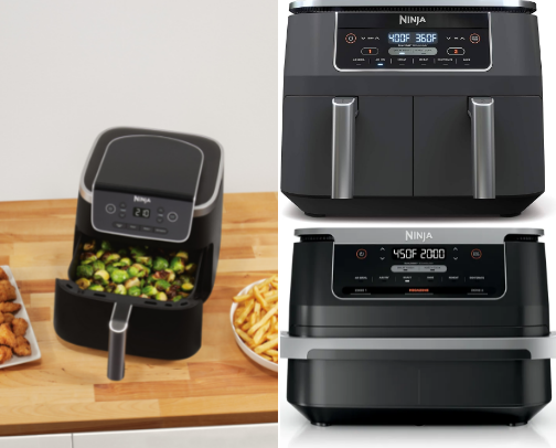 Ninja Kitchen Air Fryers cover photo collage