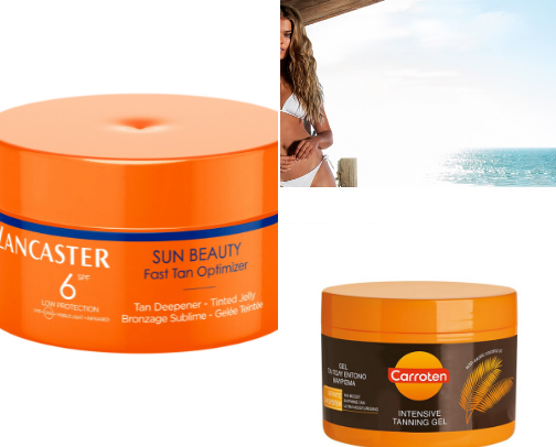 Time to tan!! Some of my favorites products cover photo collage