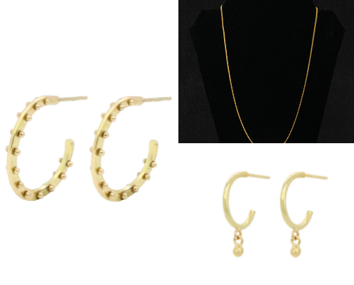 “Everyday Gold, Effortlessly Luxe" cover photo collage