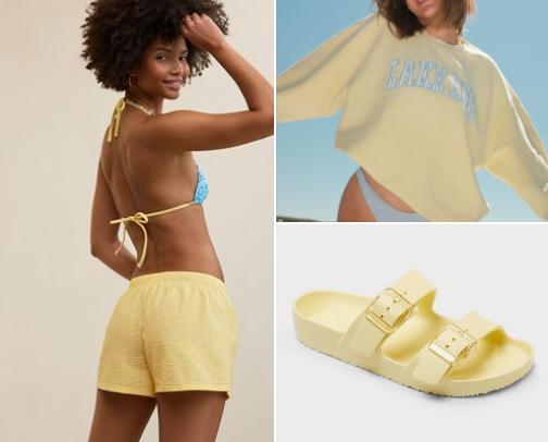Colorful summer fashion cover photo collage