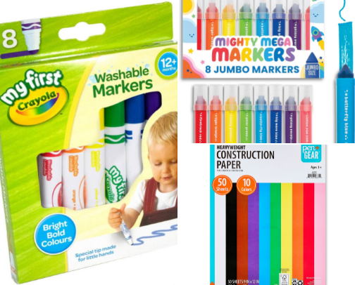 Simple Toddler Crafts: Quick, Mess-Free Ideas & Supplies cover photo collage