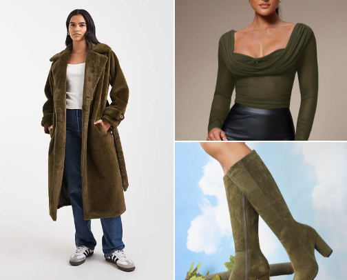 Fall Monochrome Olive cover photo collage