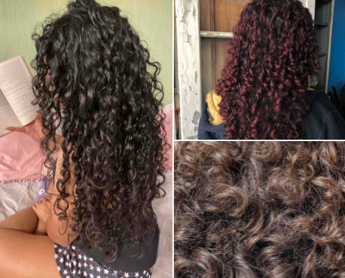 Curly Hair Necessities 🫧 cover photo collage